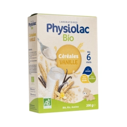 [3518646124099] PHYSIOLAC BIO CEREALES VANILLE 6MOIS 200G