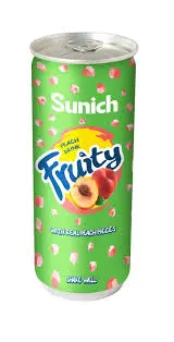 [6260100601376] SUNICH FRUITY WITH REAL PEACH PIECES PECHES 240ML