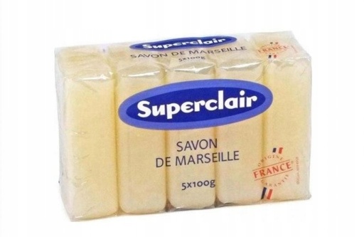 [3010351730010] SUPERCLAIR SAVON DE MARSEILLE 5X100G