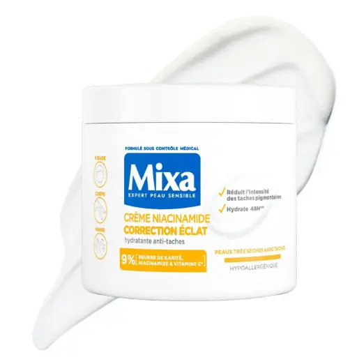 [3600551164458] MIXA CREME NIACINAMIDE CORRECTION ECLAT HYDRATANTE  ANTI-TACHES 400ML