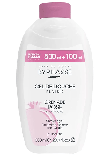 [8436097095735] BYPHASSE GEL DE DOUCHE GRENADE ROSE 600ML