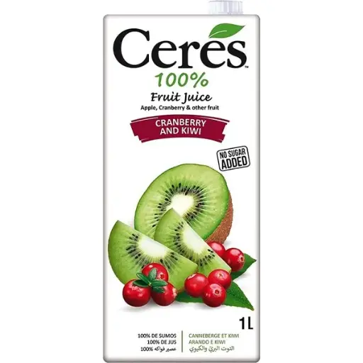 [6001240100288] CERES 100% CRANBERRY KIWI FRUIT JUICE BLEND 1L