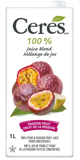 [6001240100127] CERES 100% PASSION FRUIT FRUIT JUICE BLEND 1L