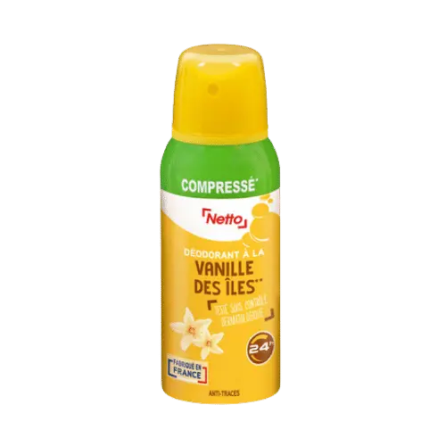 [3250392496586] COMPRESSE NETTO DEODORANT A LA VANILLES DES ILES 100ML