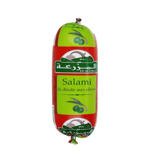 [6191505100532] EL MAZRAA SALAMI AUX OLIVES 400G