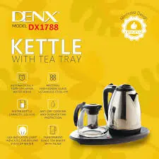 [6977623102555] DENX MODEL DX1788 KETTLE WITH TEA TRAY 