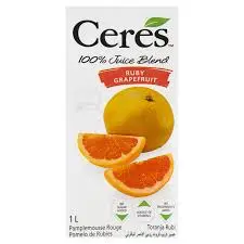 [6001240100417] CERES 100% RUBY GRAPEFRUIT FRUIT JUICE BLEND 1L
