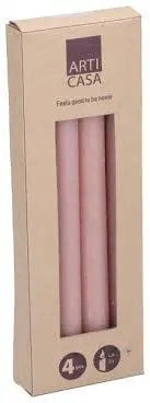 [6106605243201] BOUGIE ROSE BRILLANT 4PCS