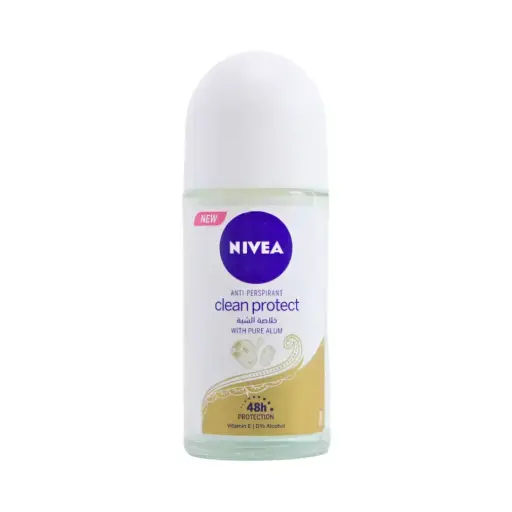 [8850303035917] NIVEA CLEAN PROTECT WITH PURE ALUM ANTI-PERSPIRANT 48H 50ML
