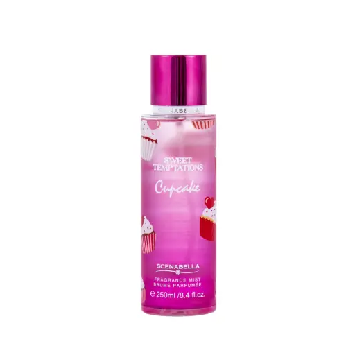 [840417911328] SWEET TEMPTATIONS CUPCAKE SCENABELLA FRAGRANCE MIST 250ML