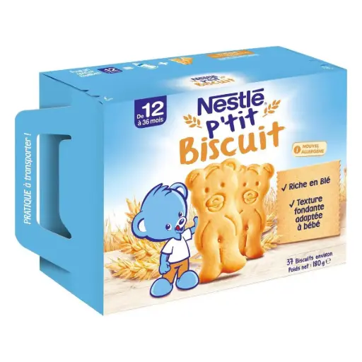 [8000300417548] NESTLE P'TIT BISCUIT DE 12 A 36MOIS 180G