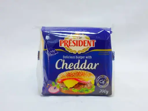 [3228020490329] PRESIDENT DELICIOUS BURGER WITH CHEDDAR 200G